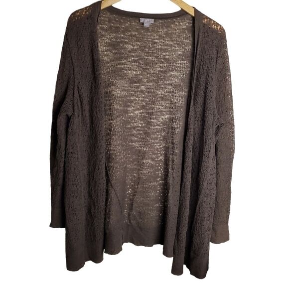 J. Jill Sweaters - J. Jill Brown Knit Cardigan Size Large